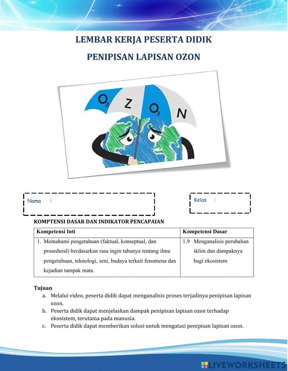Lkpd penipisan lapisan ozon