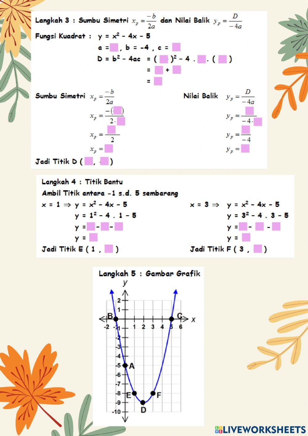 LKPD Grafik Fungsi Kuadrat