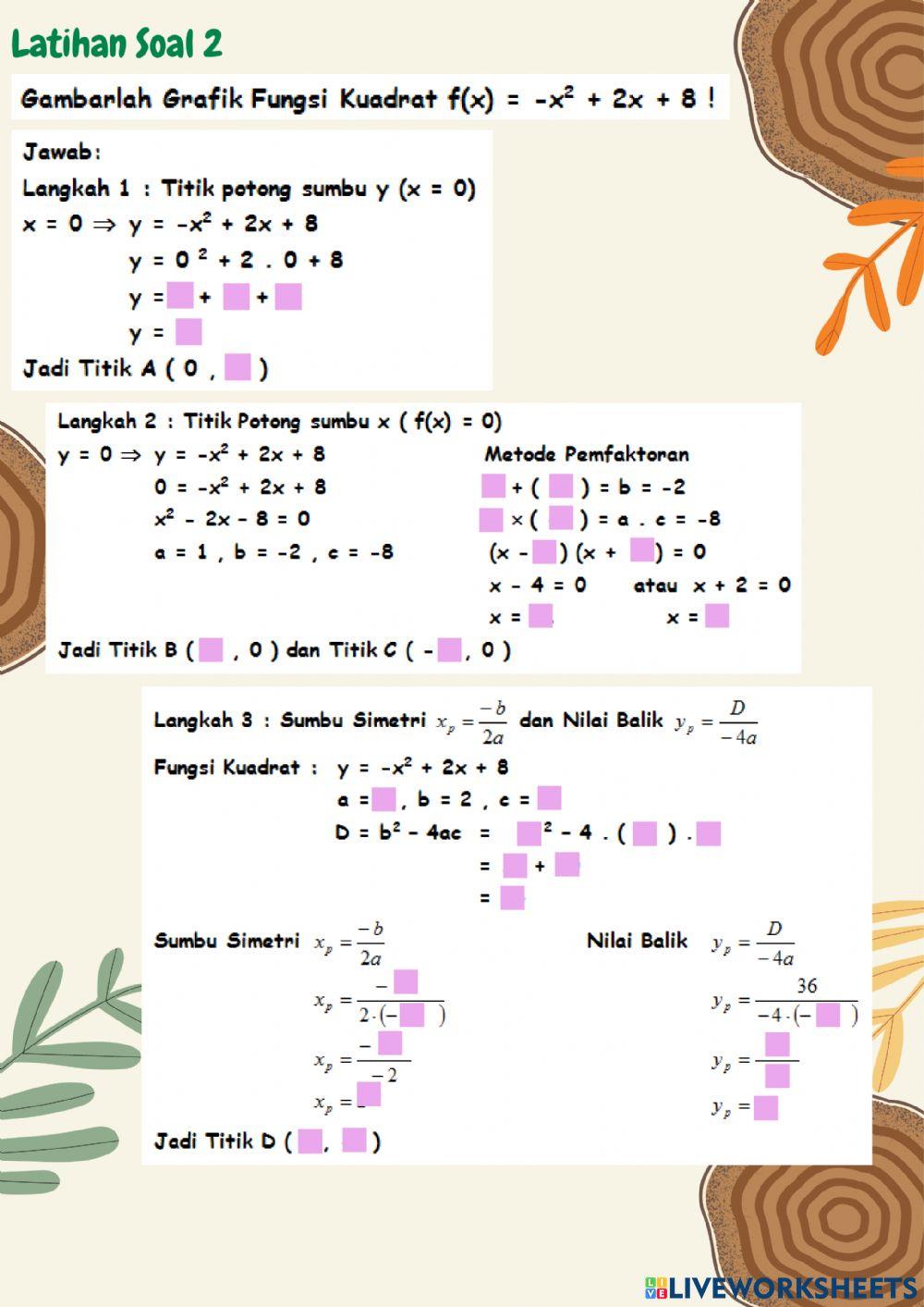 LKPD Grafik Fungsi Kuadrat