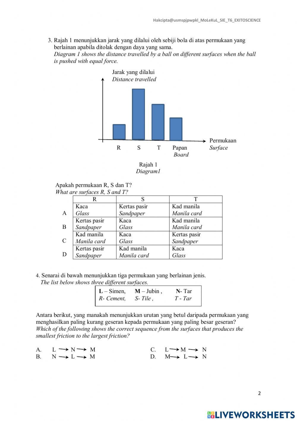 Sie sains fizikal tahun 6
