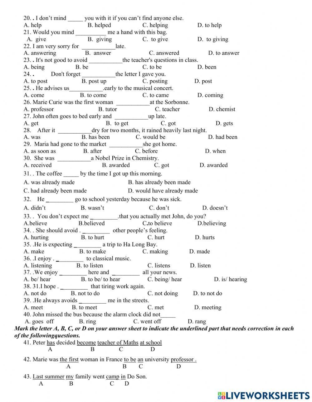 Review for mid-term 1 test (1) - grade 10