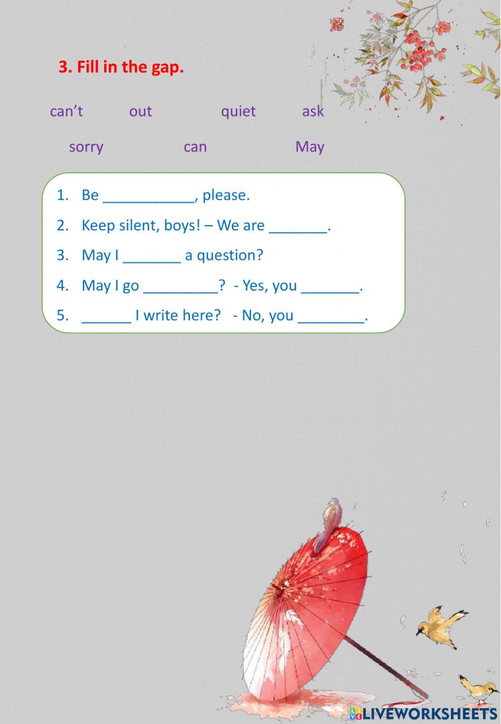 Dò bài lớp 3 8-11