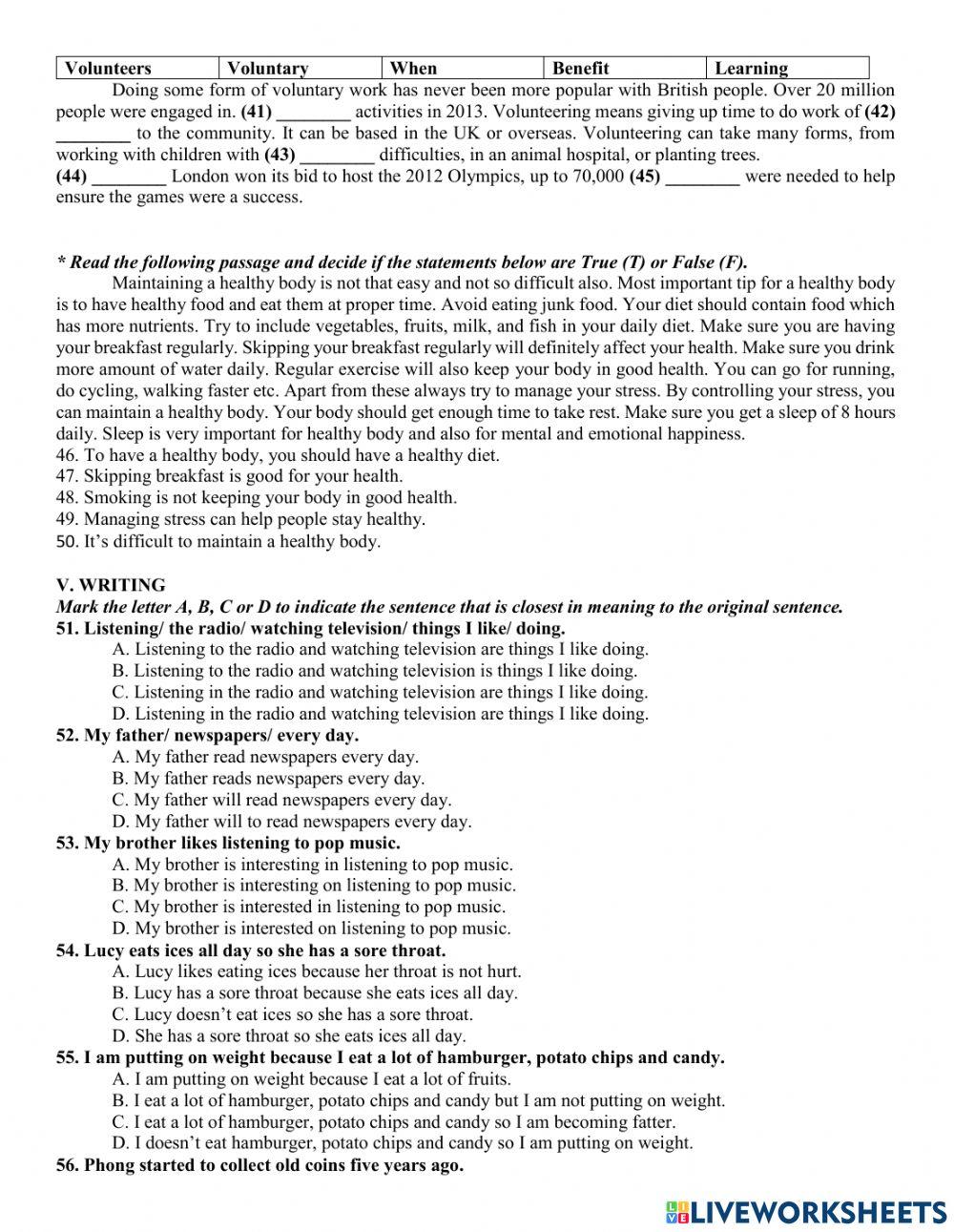 E7 - review unit 1 2 3