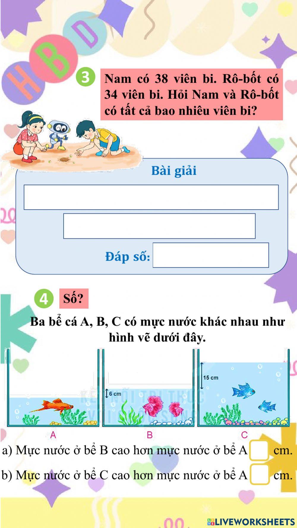 Toán - Luyện tập chung trang 70