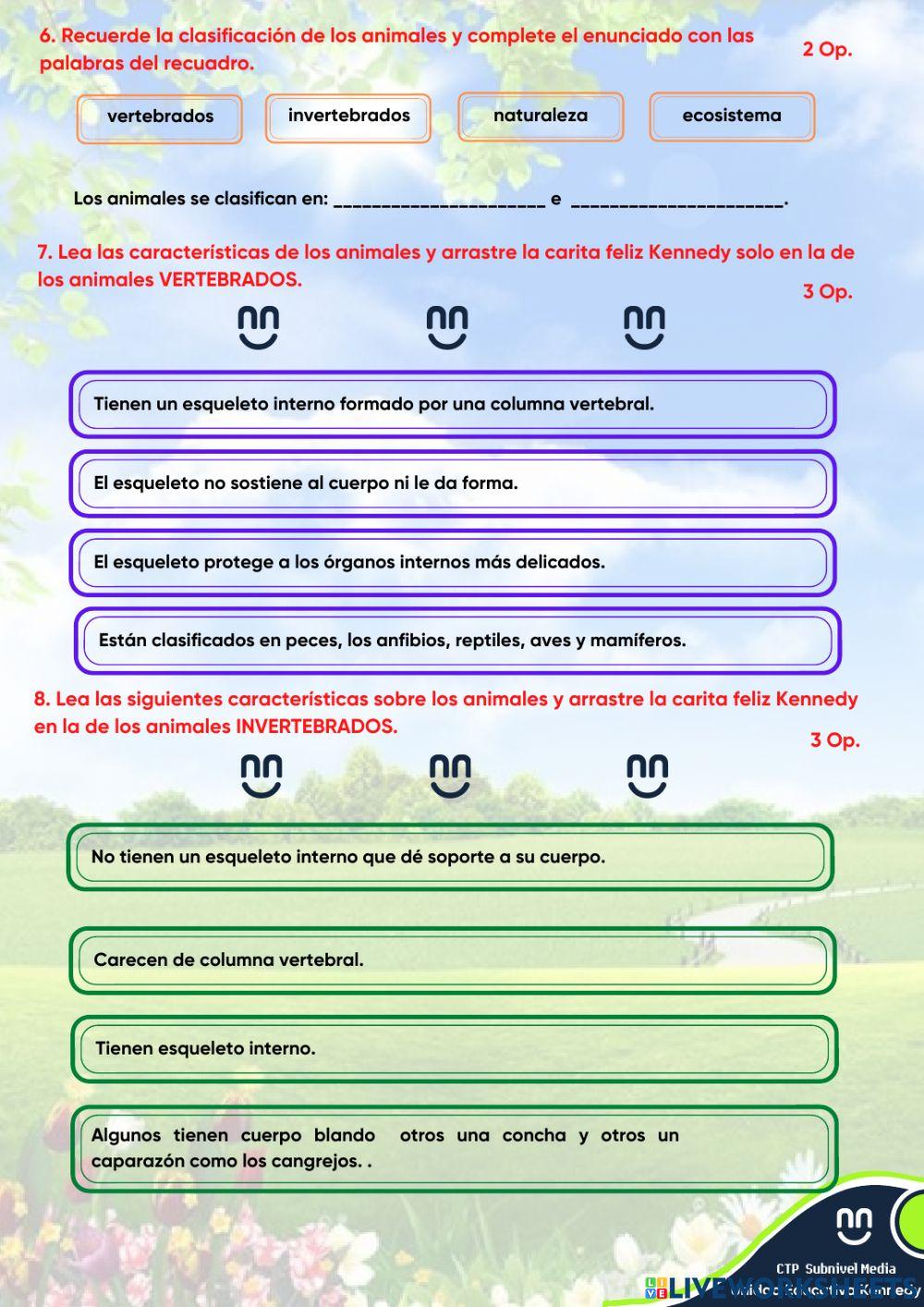UE KENNEDY Evaluación 1P Ciencias Naturales
