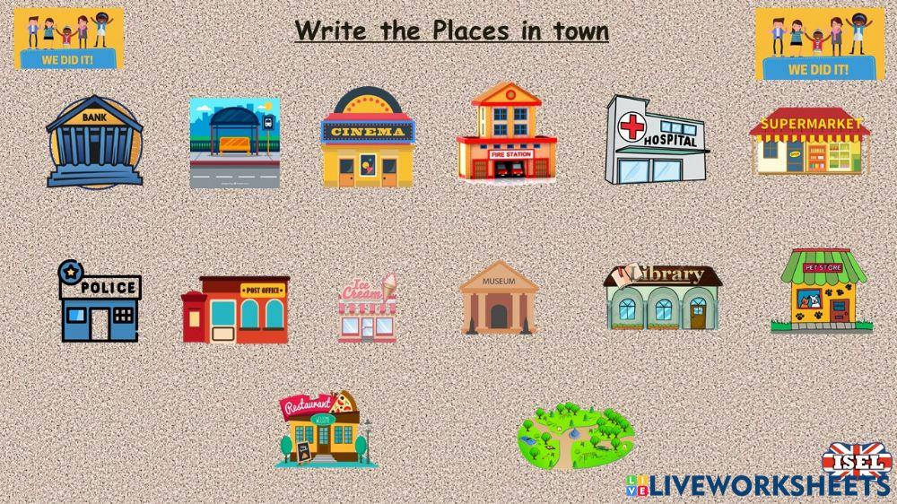 Places in town