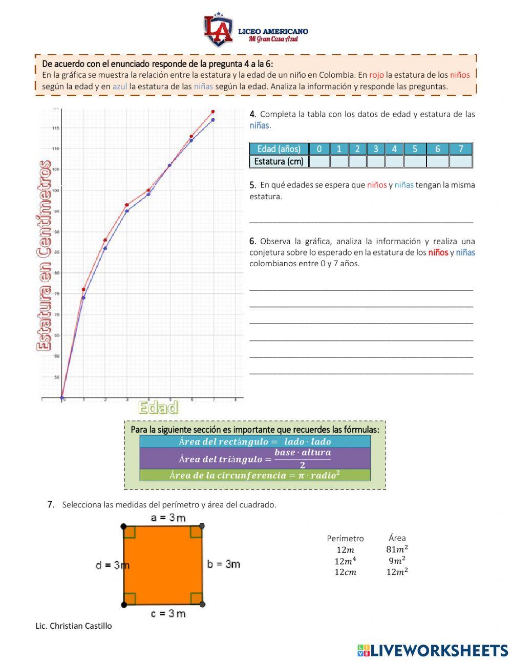 Evaluación Séptimo