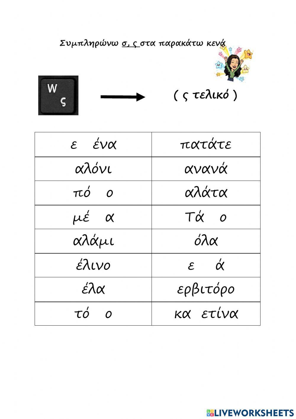 Πληκτρολόγιο ς- τελικό