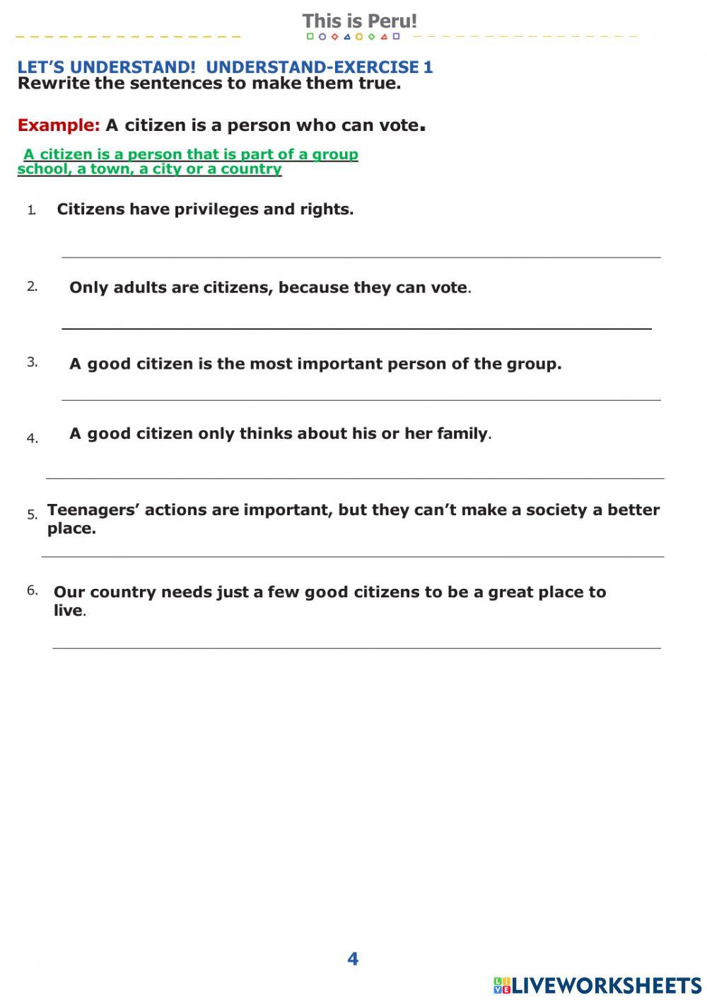 How to be a good citizen!