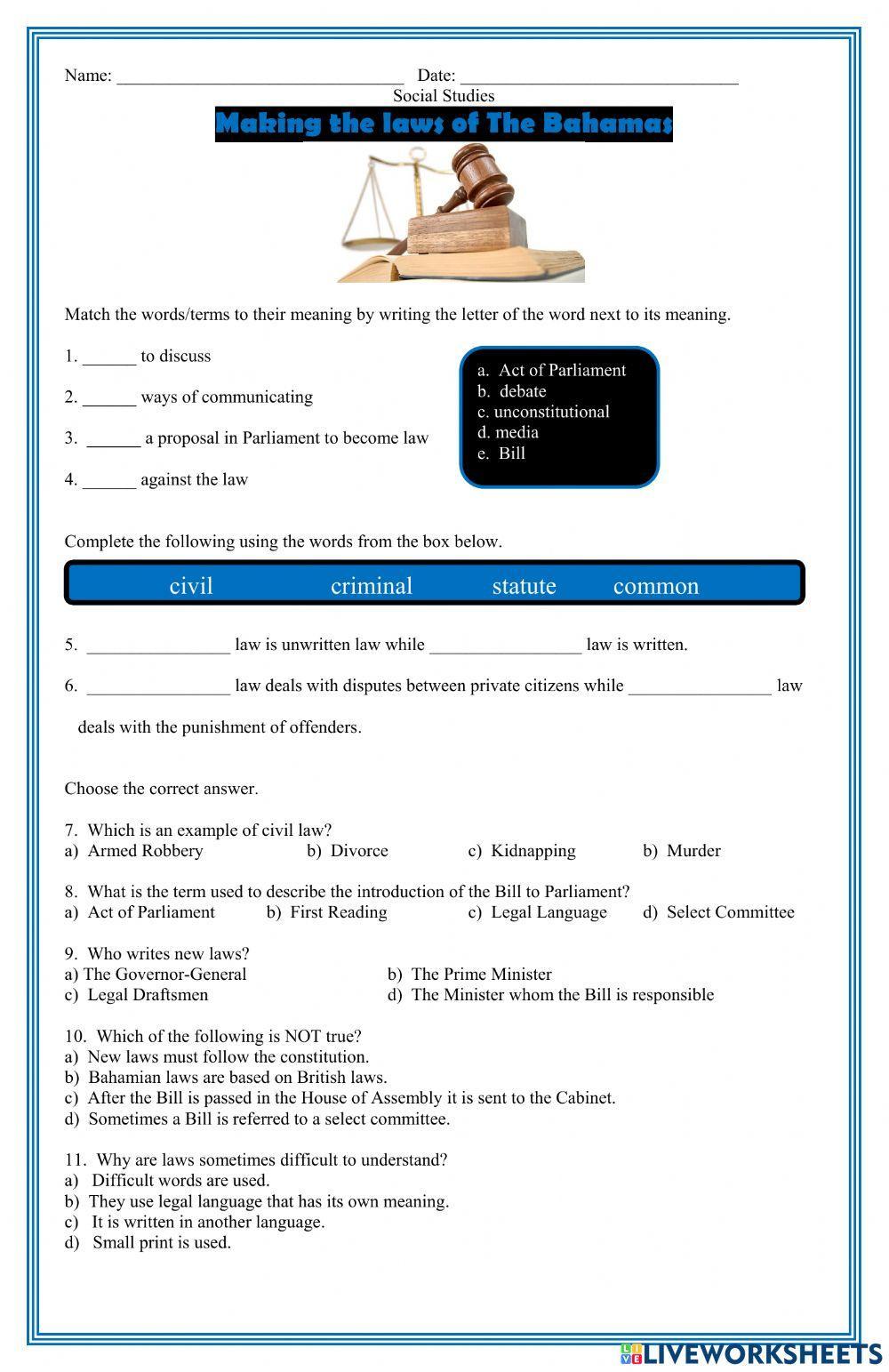 Making the Laws of The Bahamas