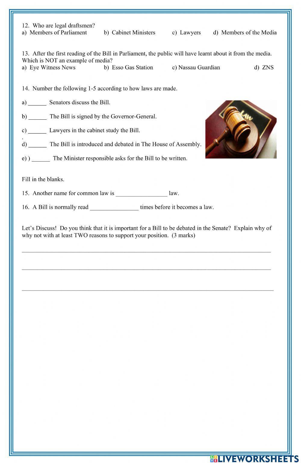 Making the Laws of The Bahamas