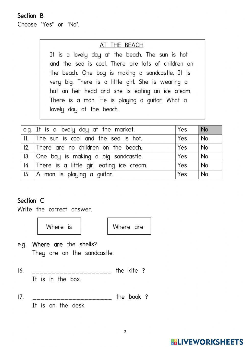 Year 2 End Year Assesment