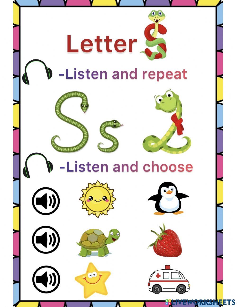 Letter S