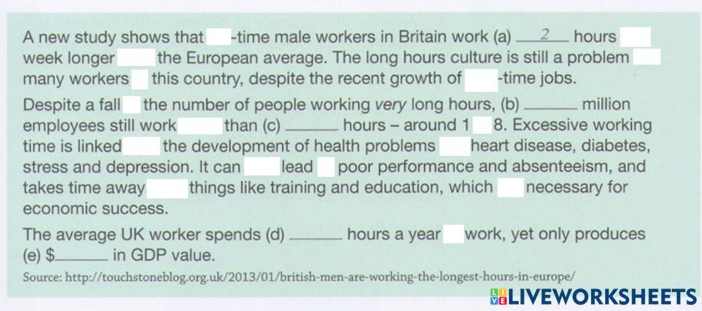 Life and work balance