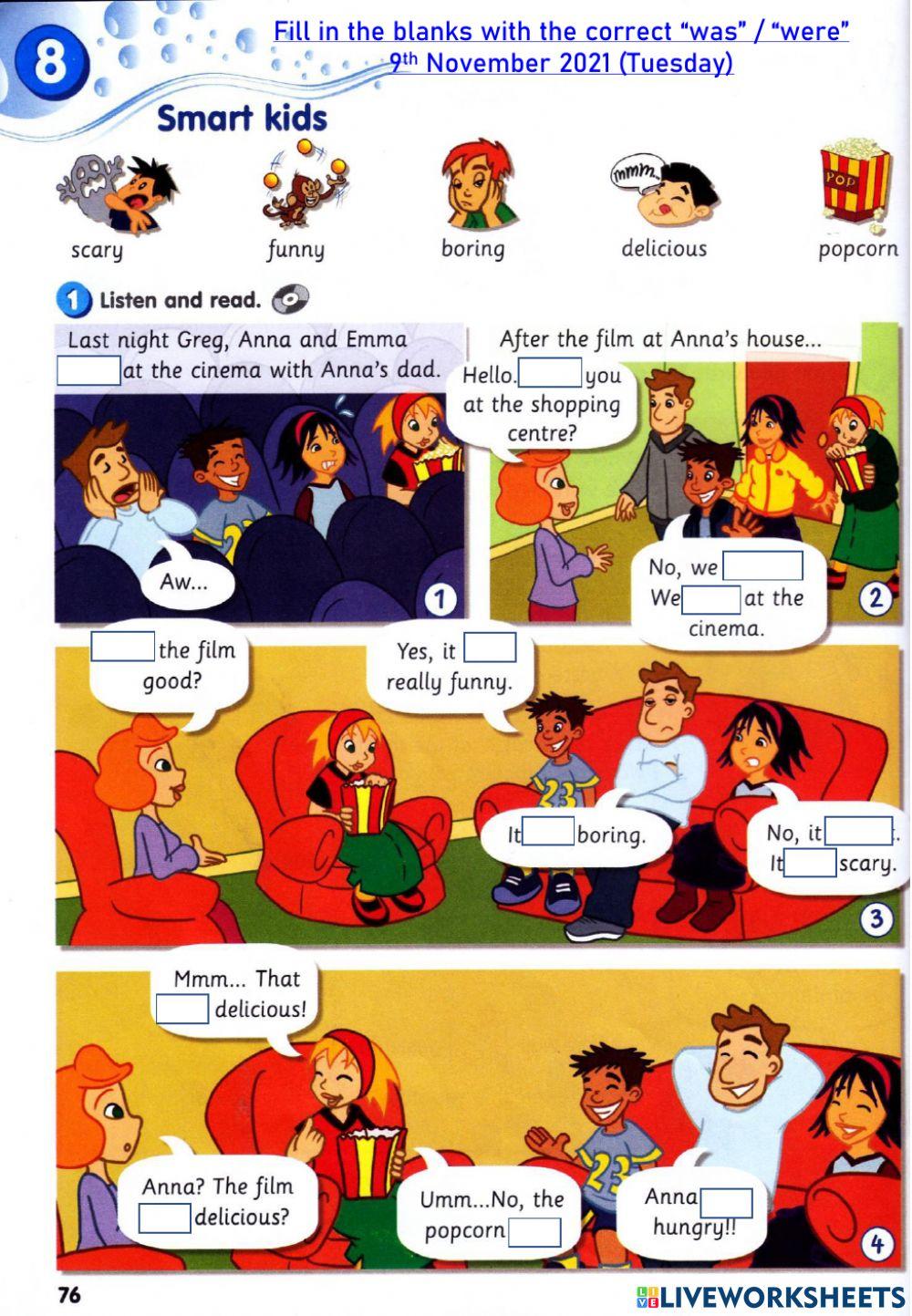 Year 3 unit 8 :where were you yesterday?