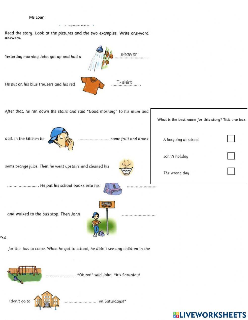 Skill builder interactive worksheet live worksheets