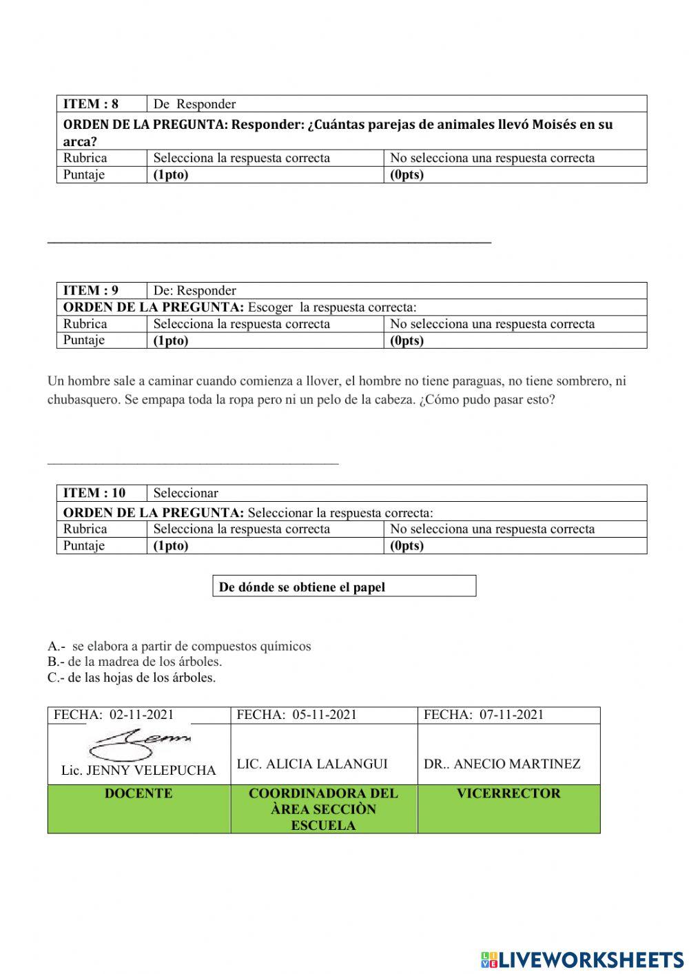 EVALUACIÓN CIENCIAS NATURALES PRIMER PARCIAL SEGUNDO QUIMESTRE 2DO-A--2021