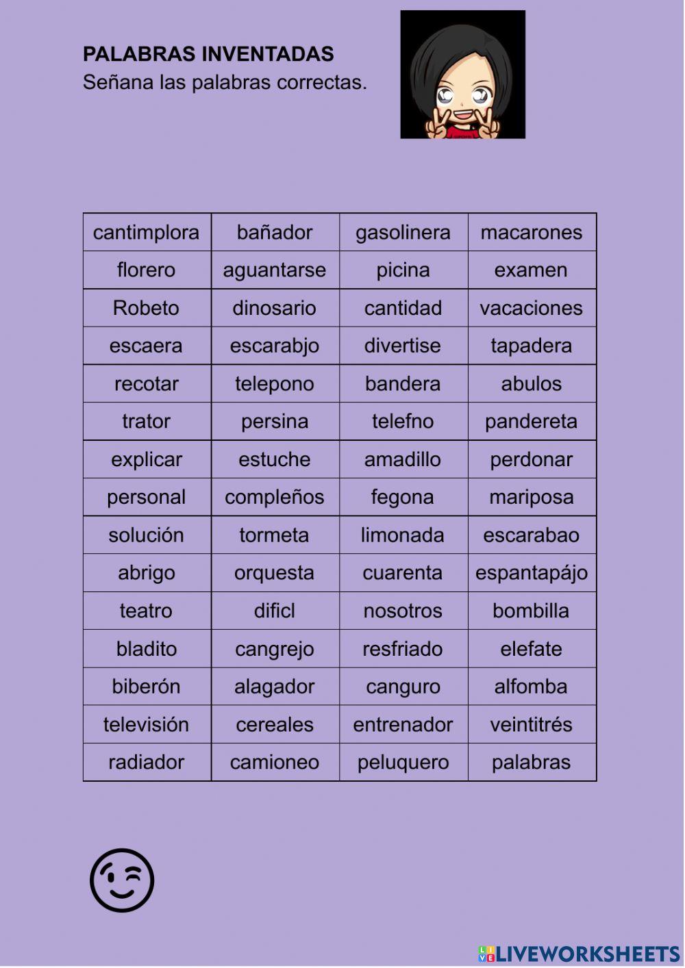 Palabras inventadas N3 01