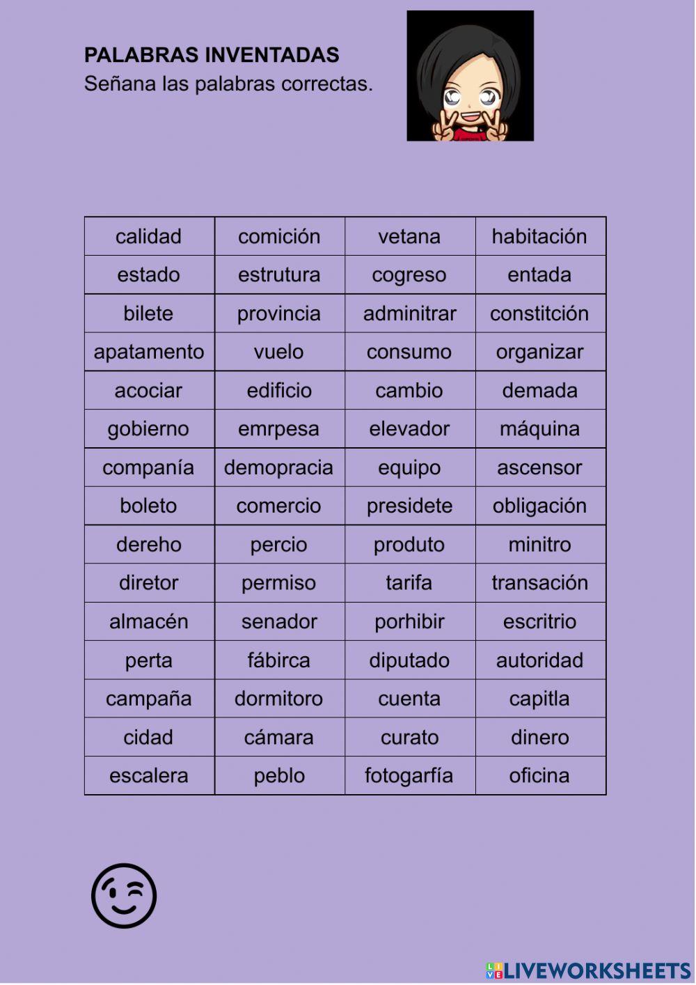 Palabras inventadas N3 06