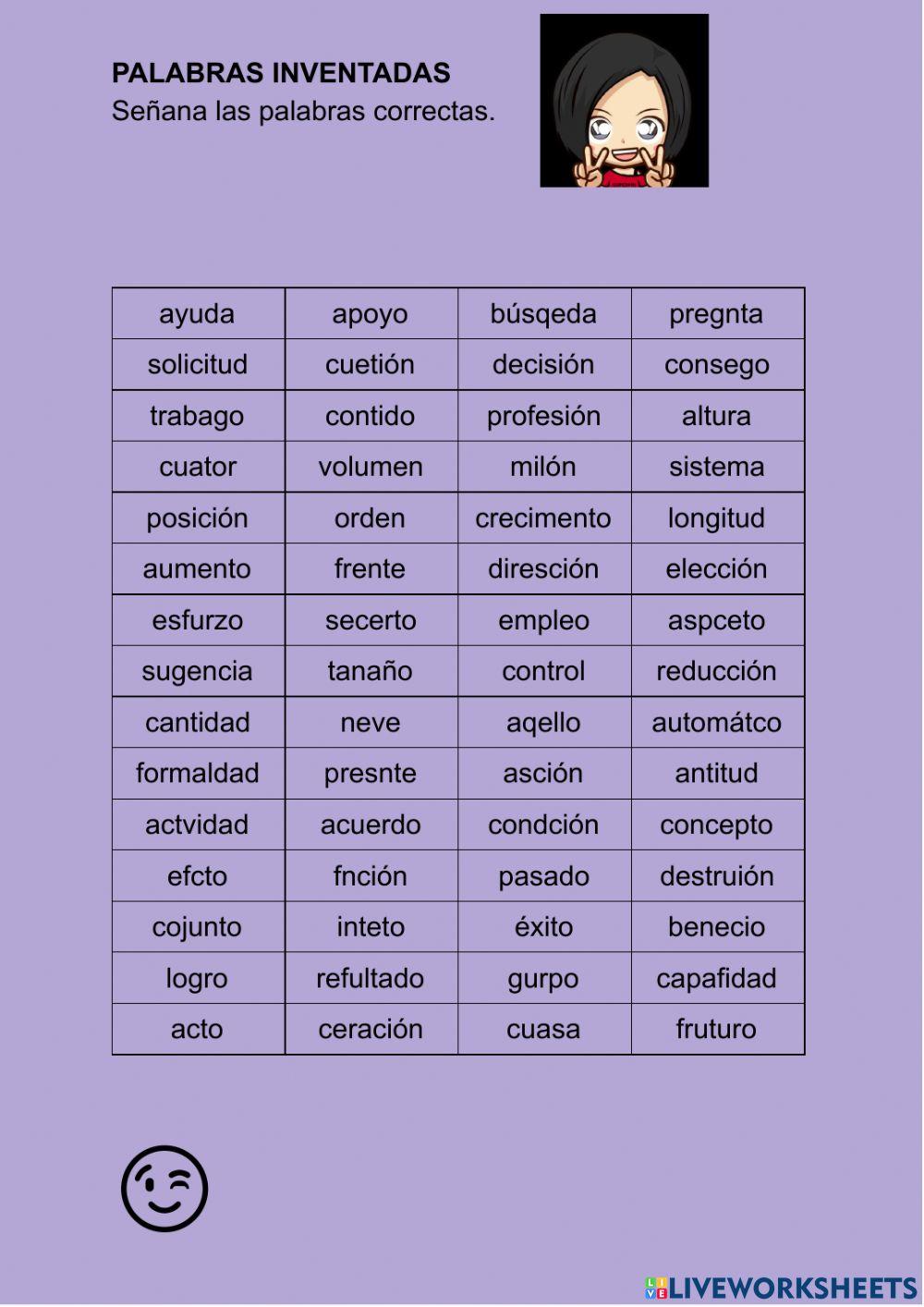 Palabras inventradas N3 09