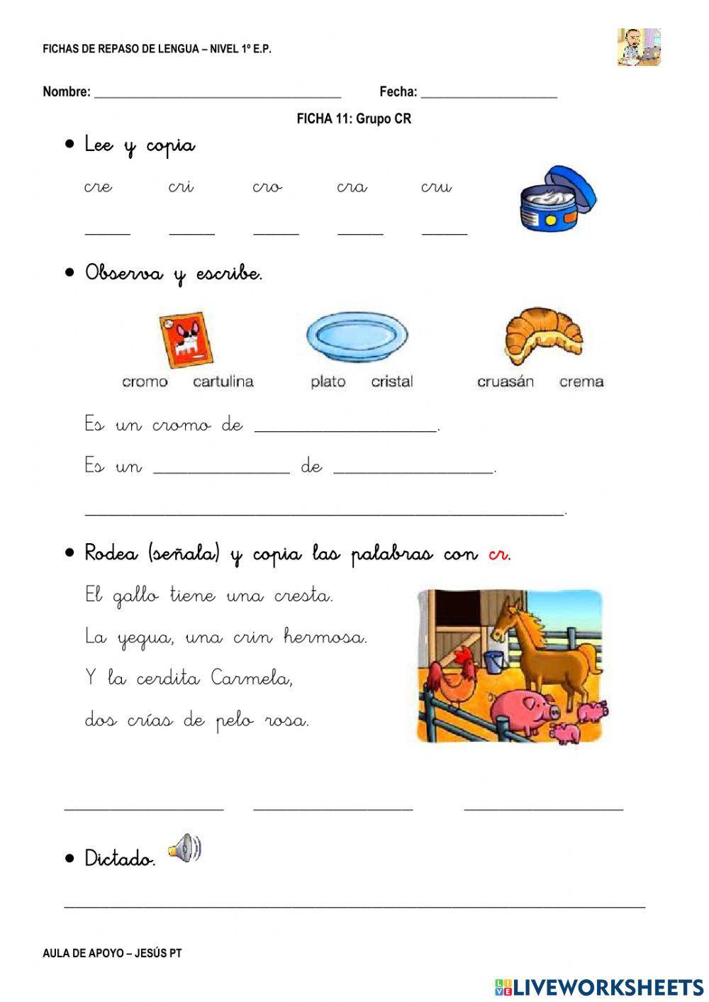 Ficha Lengua 11-1EP-Grupo cr