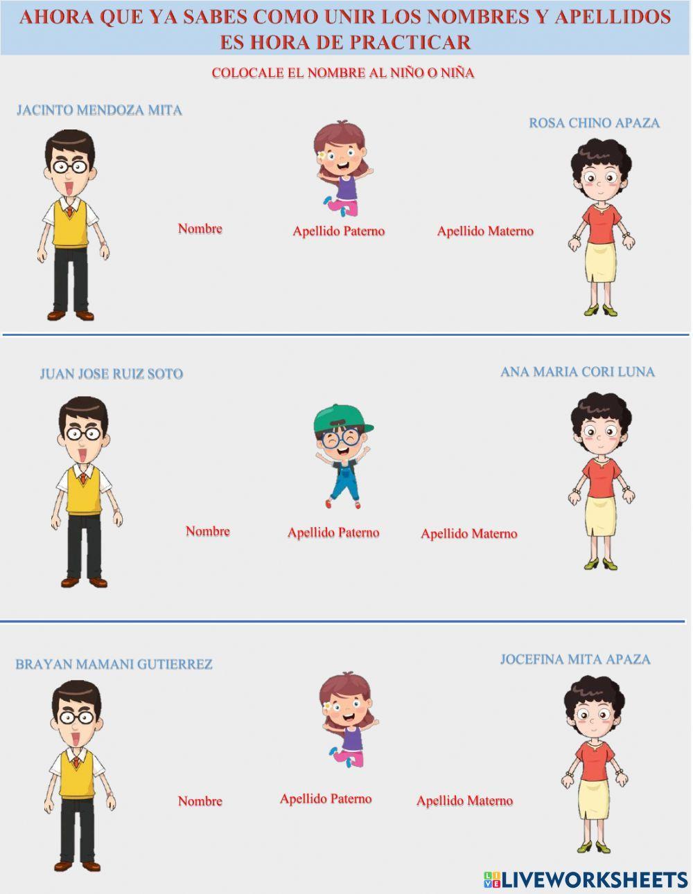 Nombre y apellido