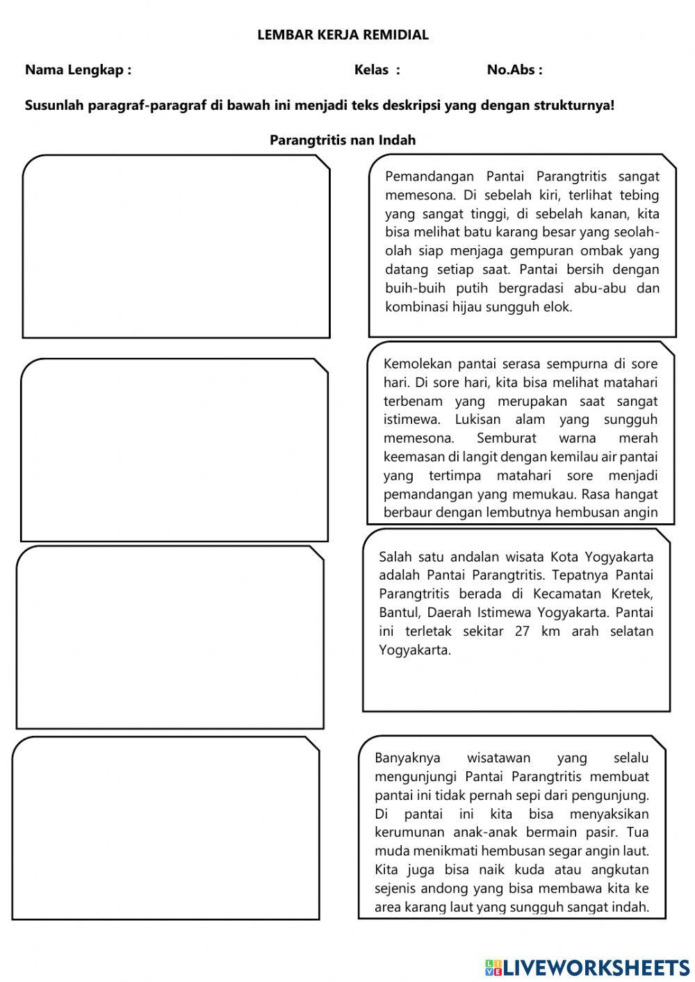 Remedial teks deskripsi