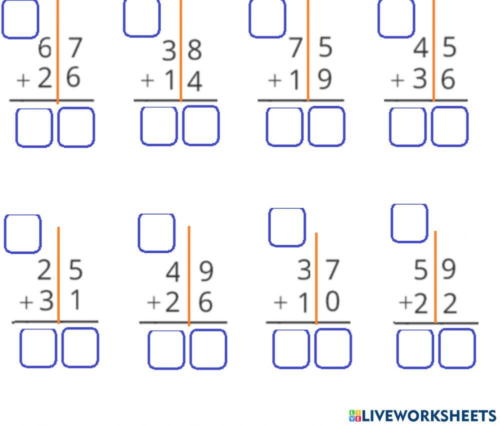 Sumas con dificultad