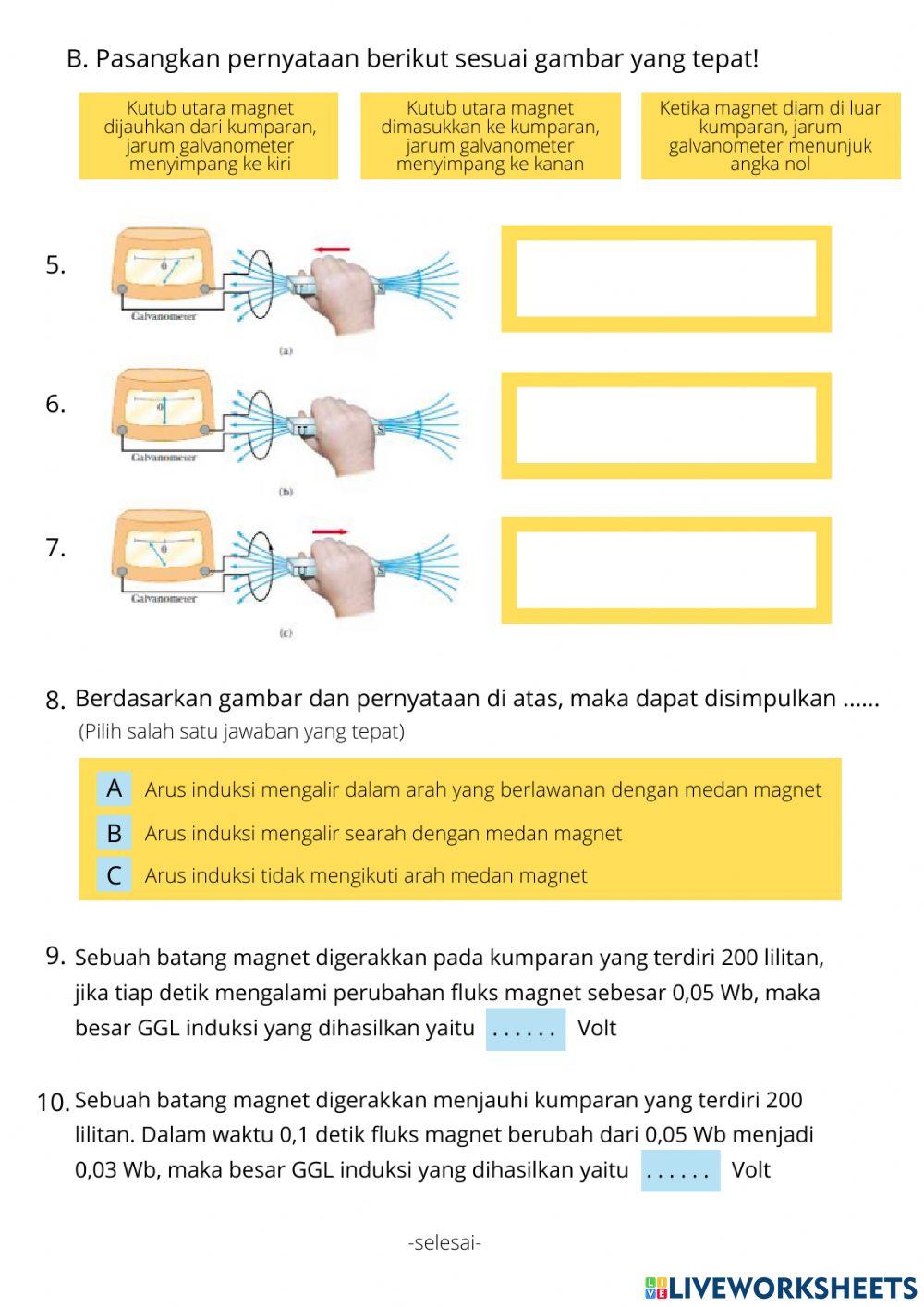 LKPD GGL Induksi Elektromagnetik