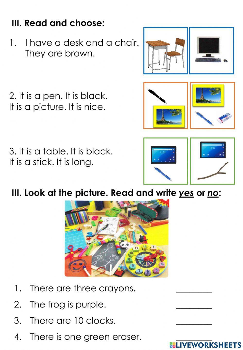 Primary 2 - unit 1 - MY CLASSROOM