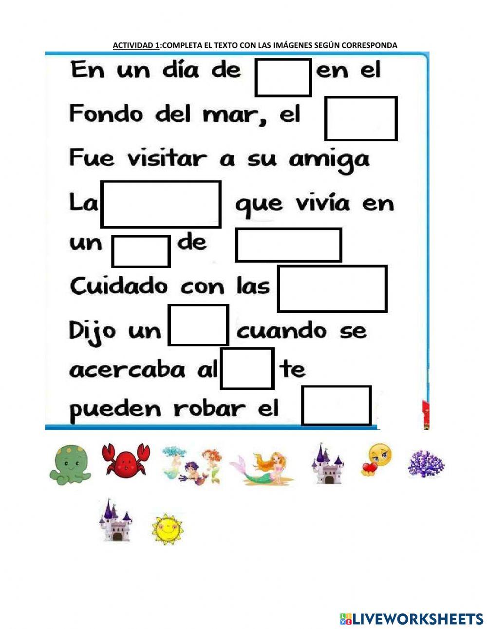 Close del cuento el pulpo y la sirena