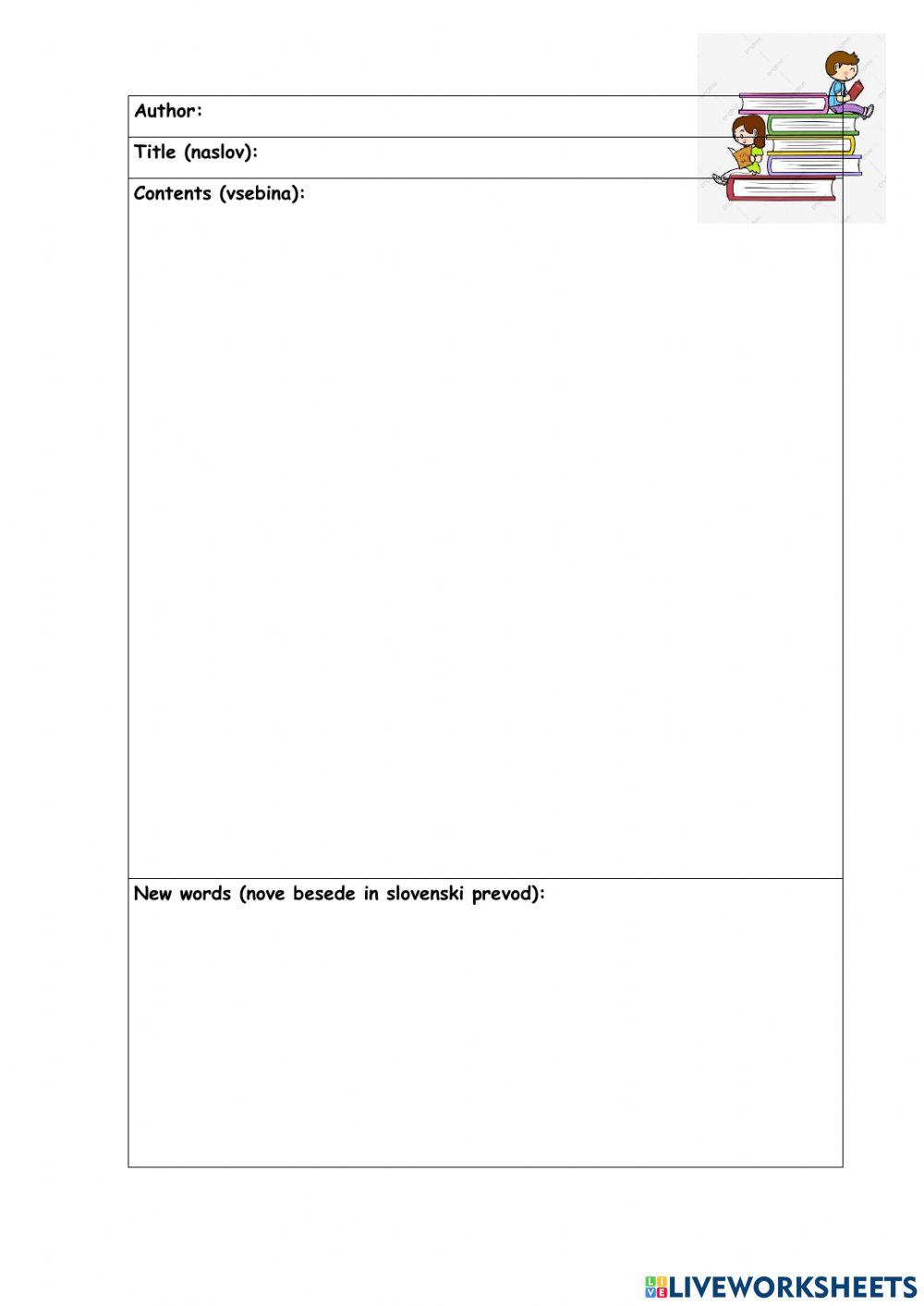 Reading journal page 10