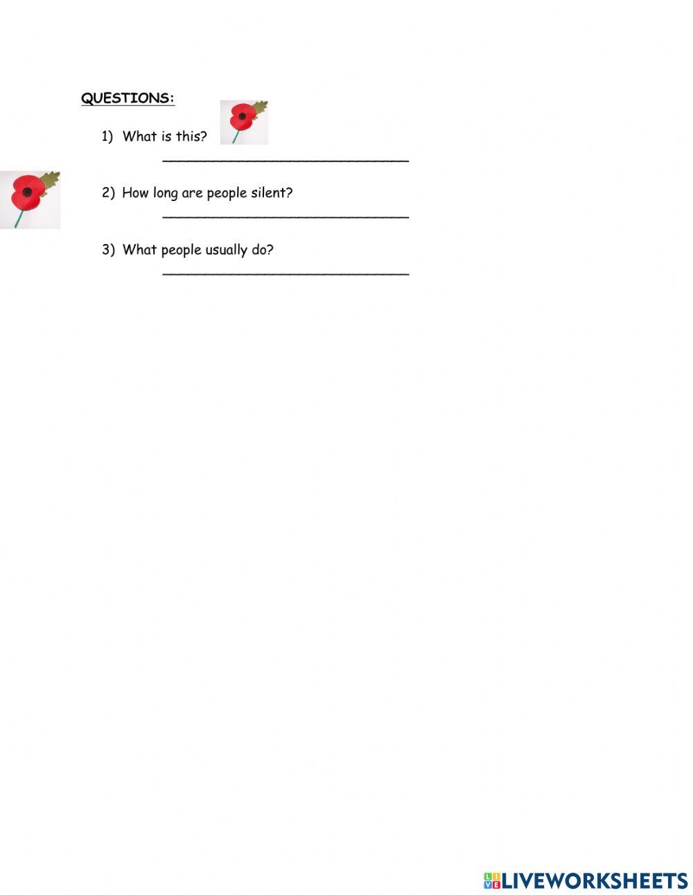 Remembrance Day Reading