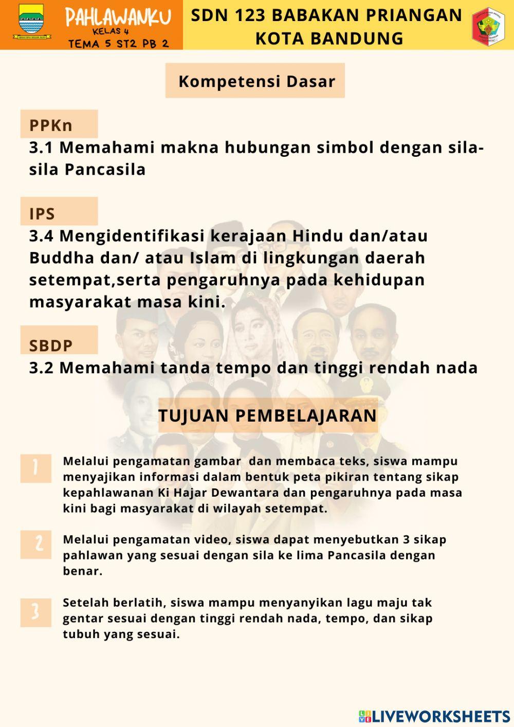 LKPD kelas 4 Tema 5 ST2