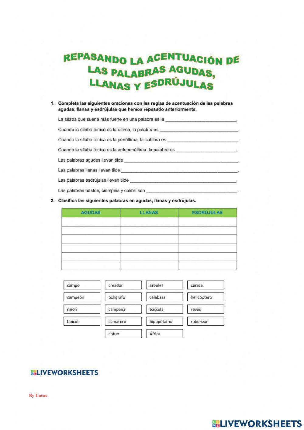 Acentuaciones generales 1