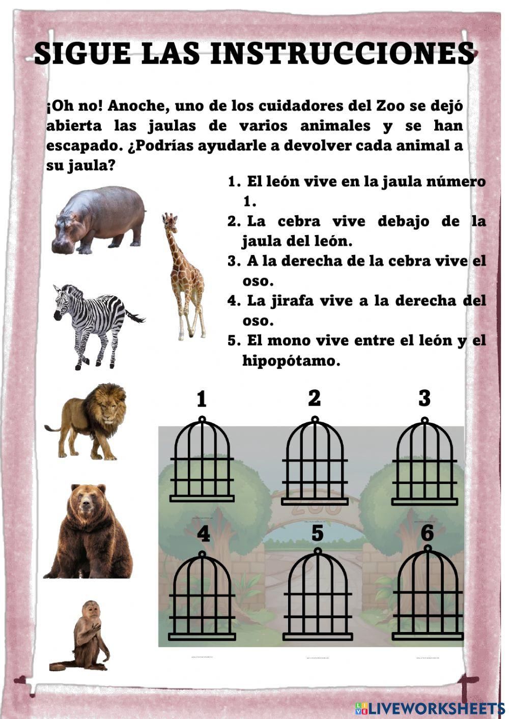 ¡Devuelve a los animales a sus jaulas!