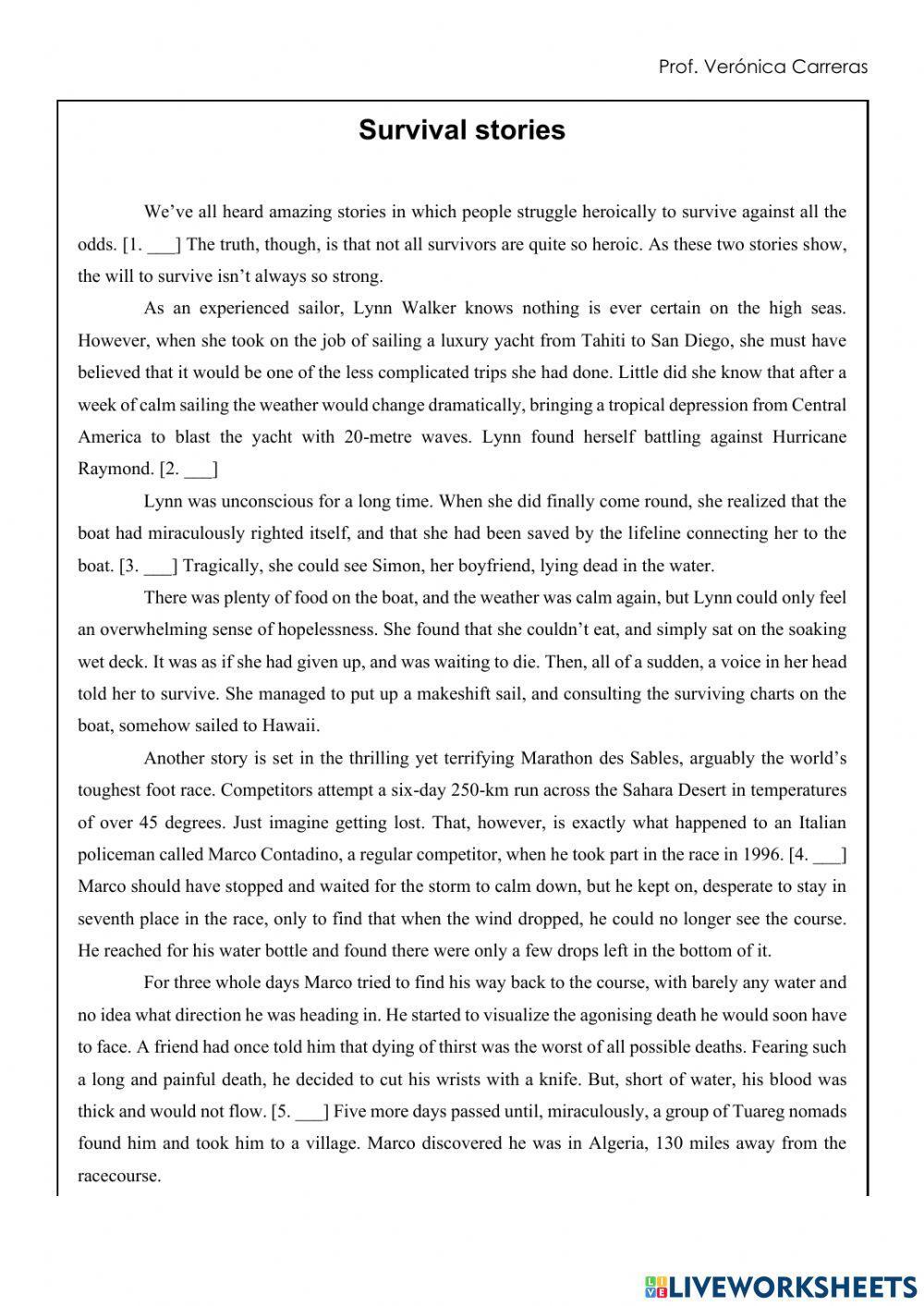 TEST – EF 3rd Ed. – Upper-Intermediate - UNIT 5