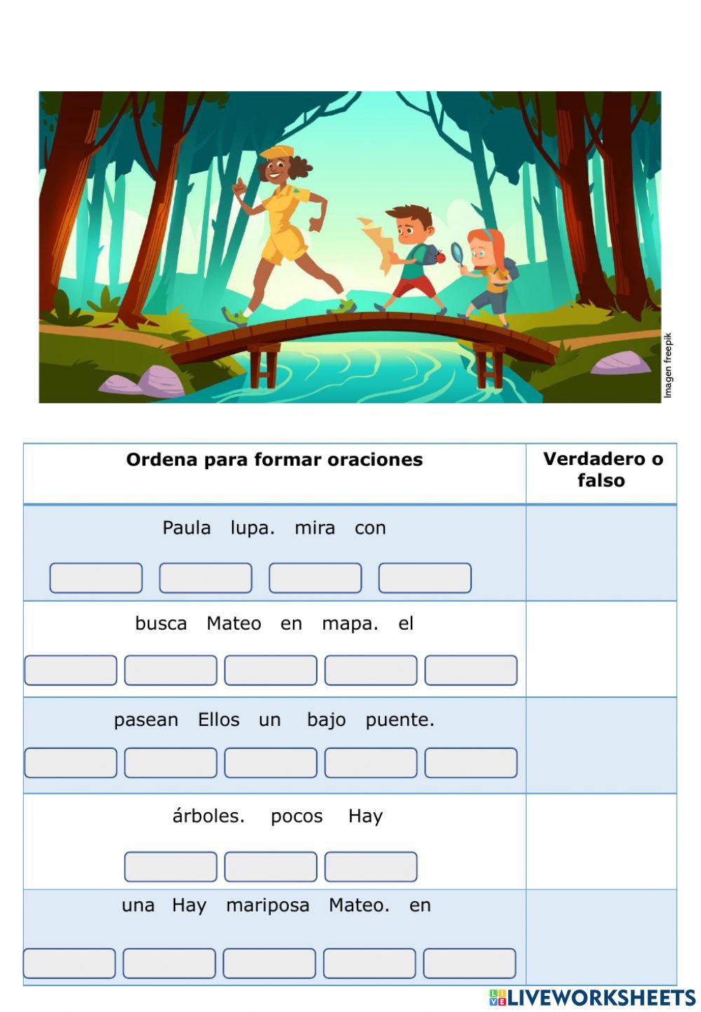 Comprensión lectora con imágenes