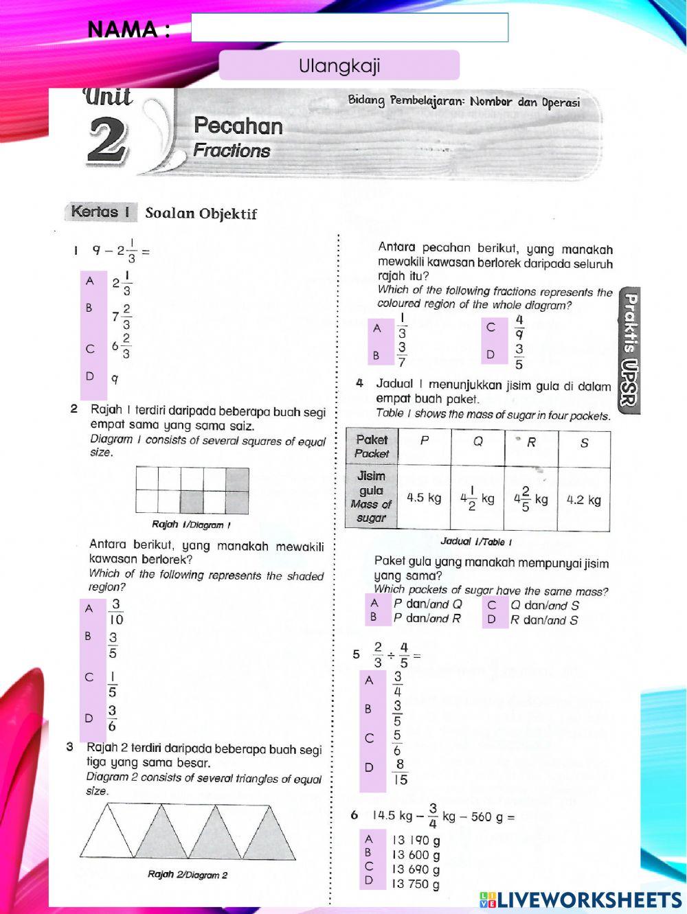 Matematik Tahun 6