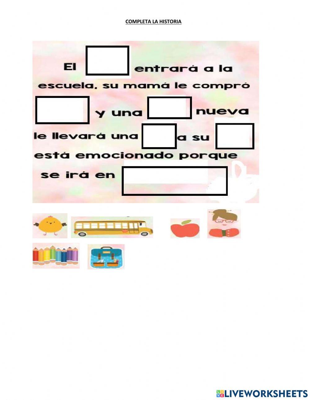 Cuento corto con pictogramas