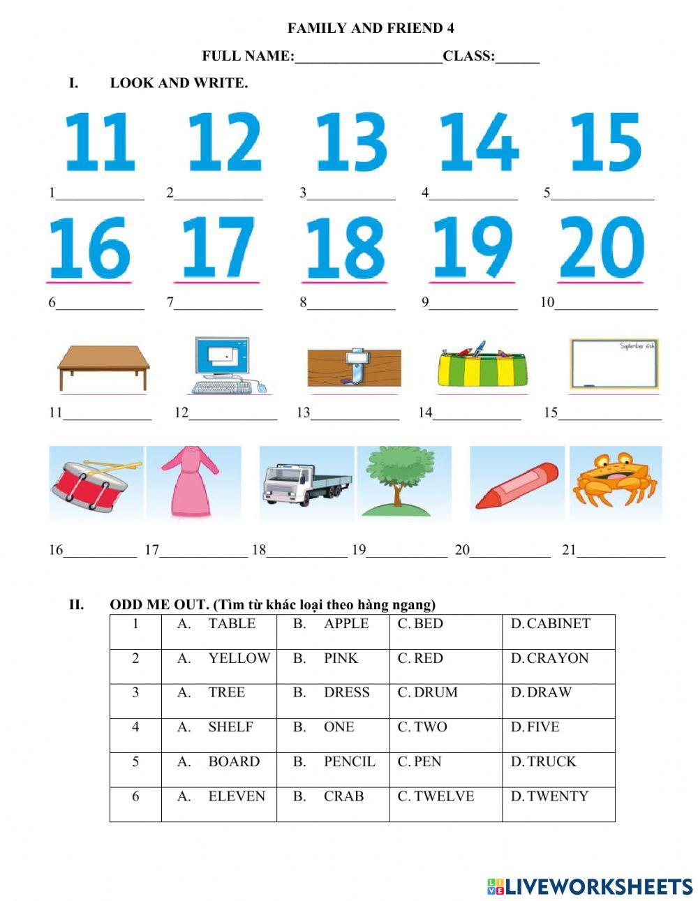 Family and friend 4 -Unit 2- lessons 4-6