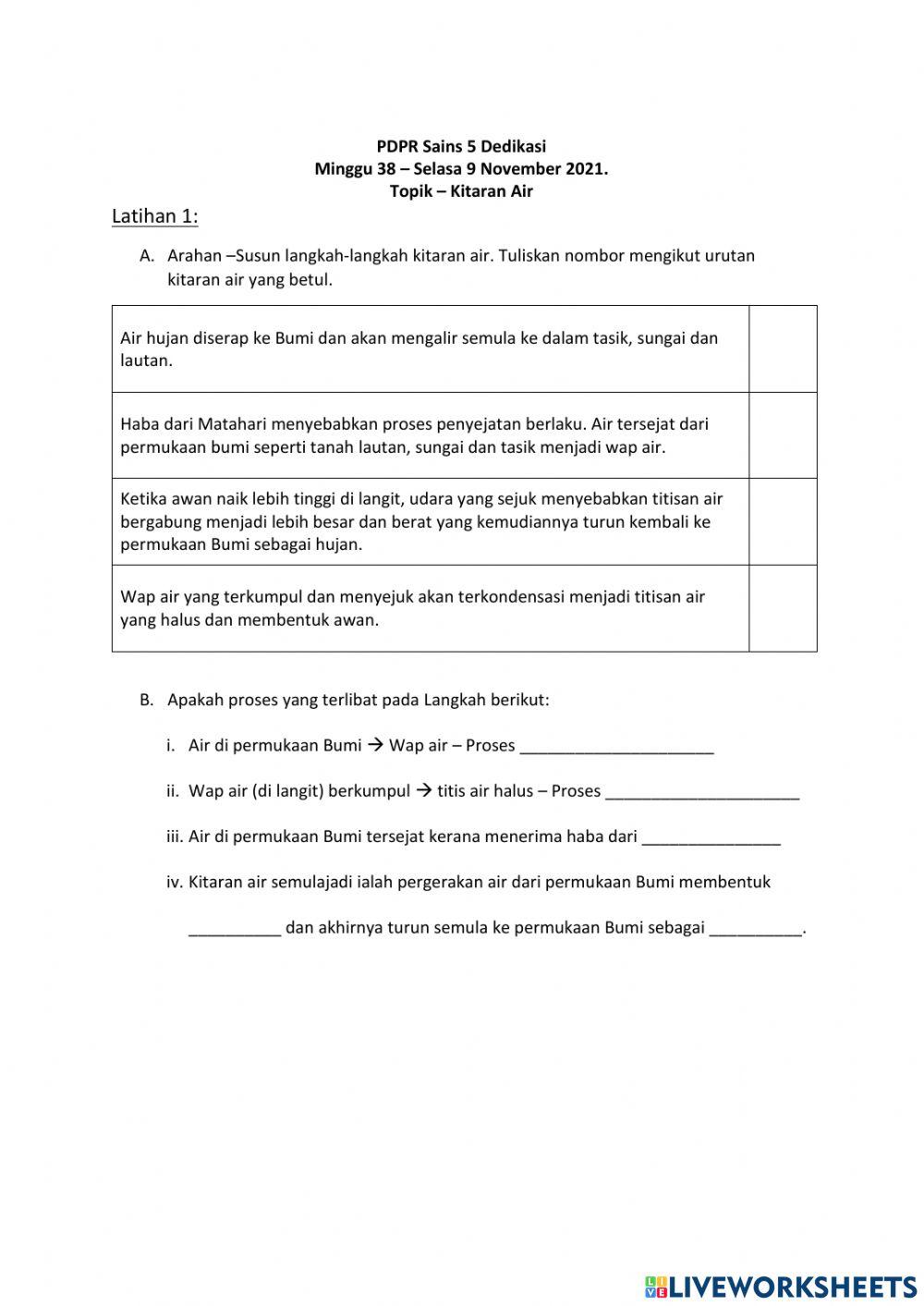 Kitaran Air Semulajadi