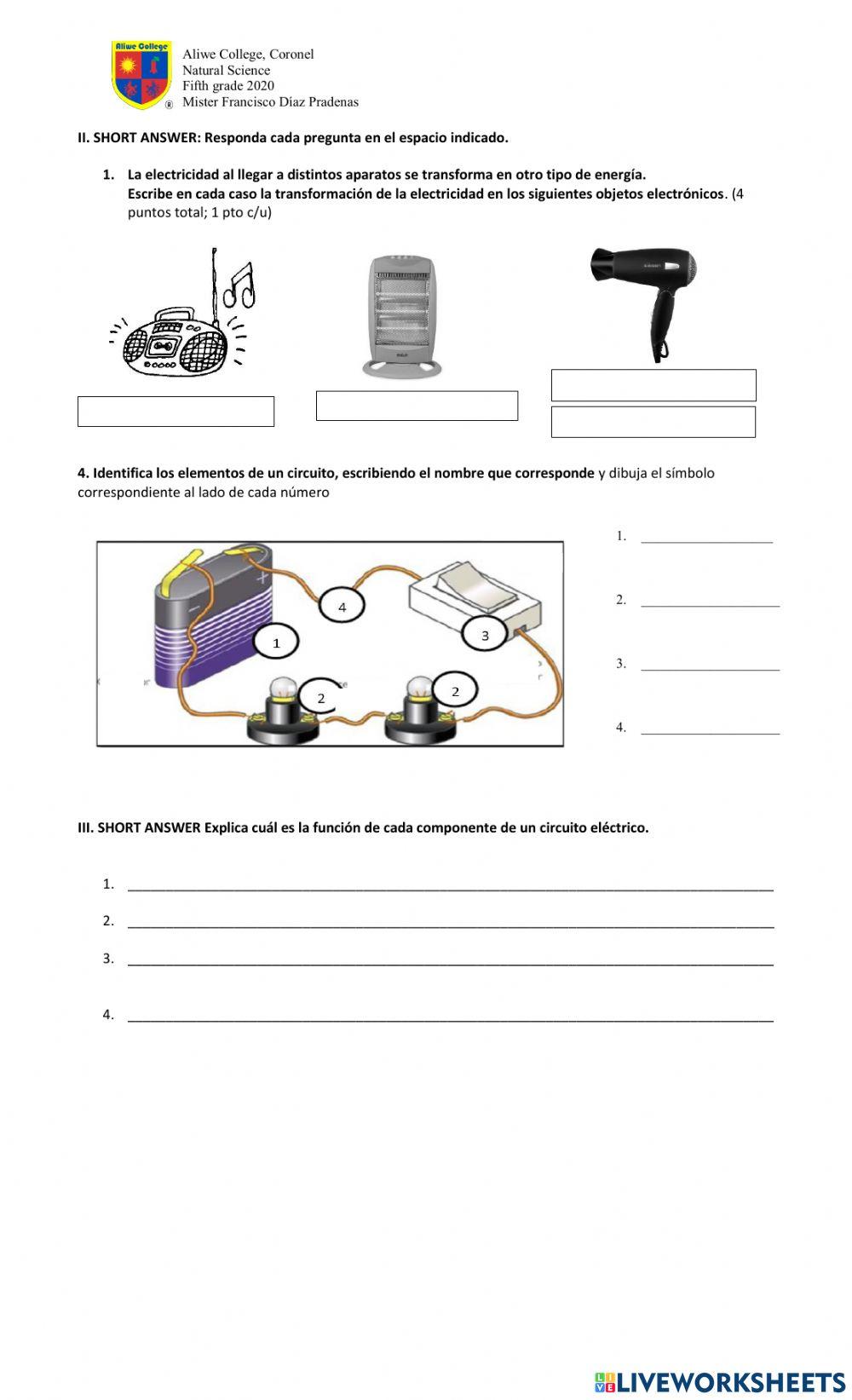 Circuito electrico 5to basico