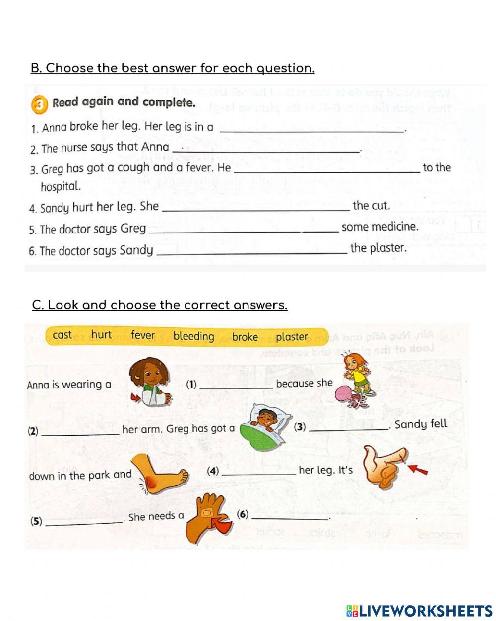 Unit 10:What's The Matter?Page 104&105