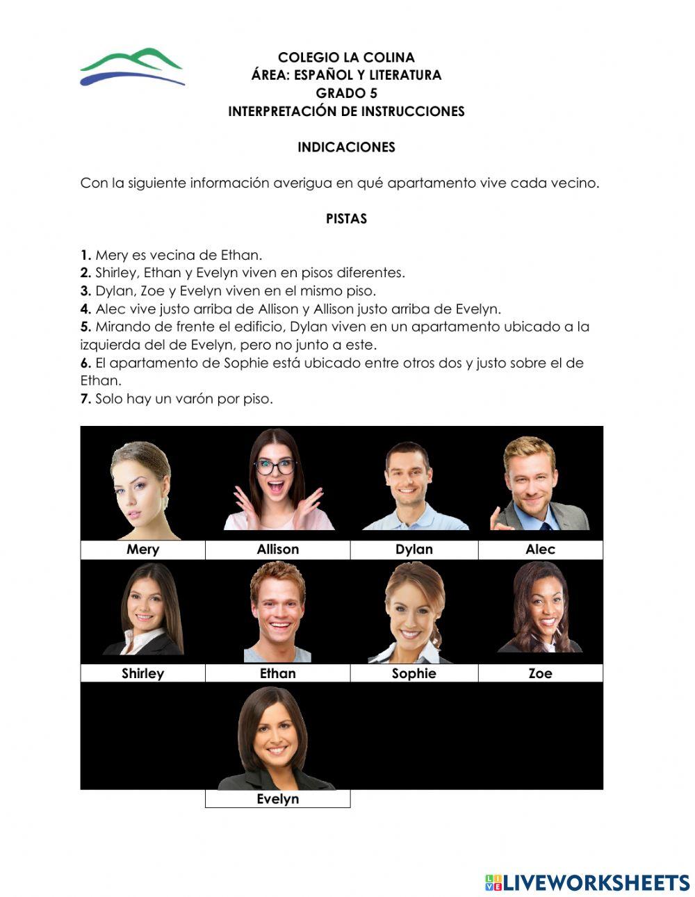 Interpretación de instrucciones