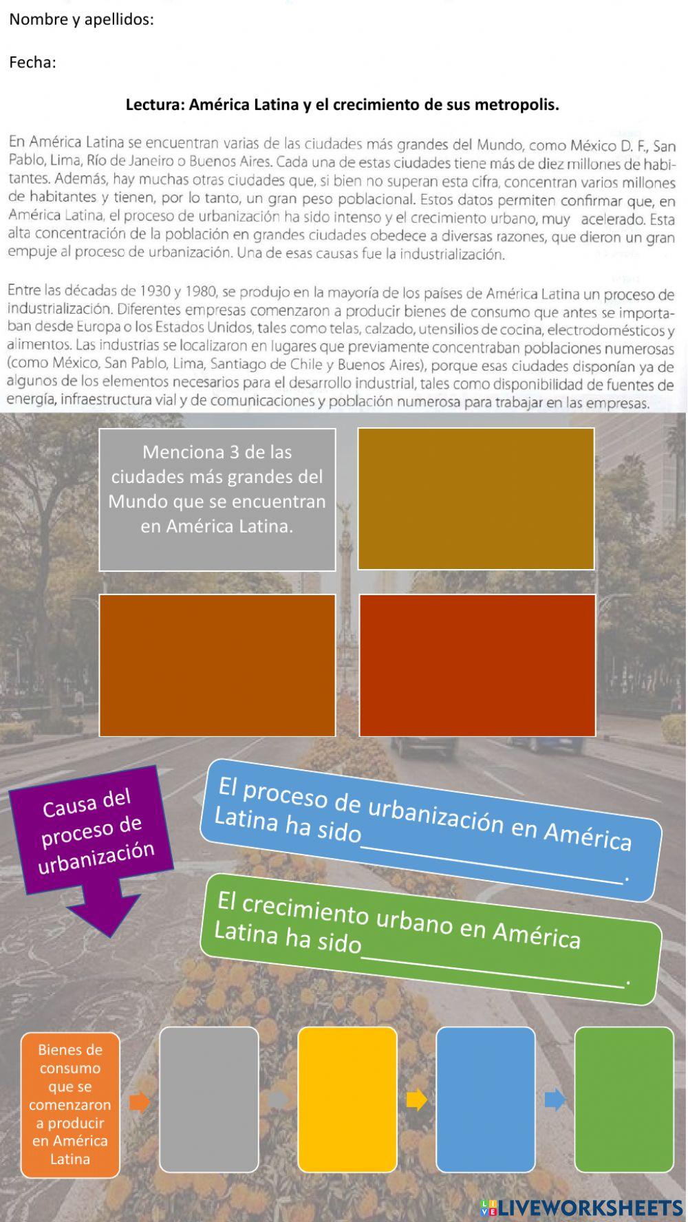América Latina y el crecimiento de sus metrópolis