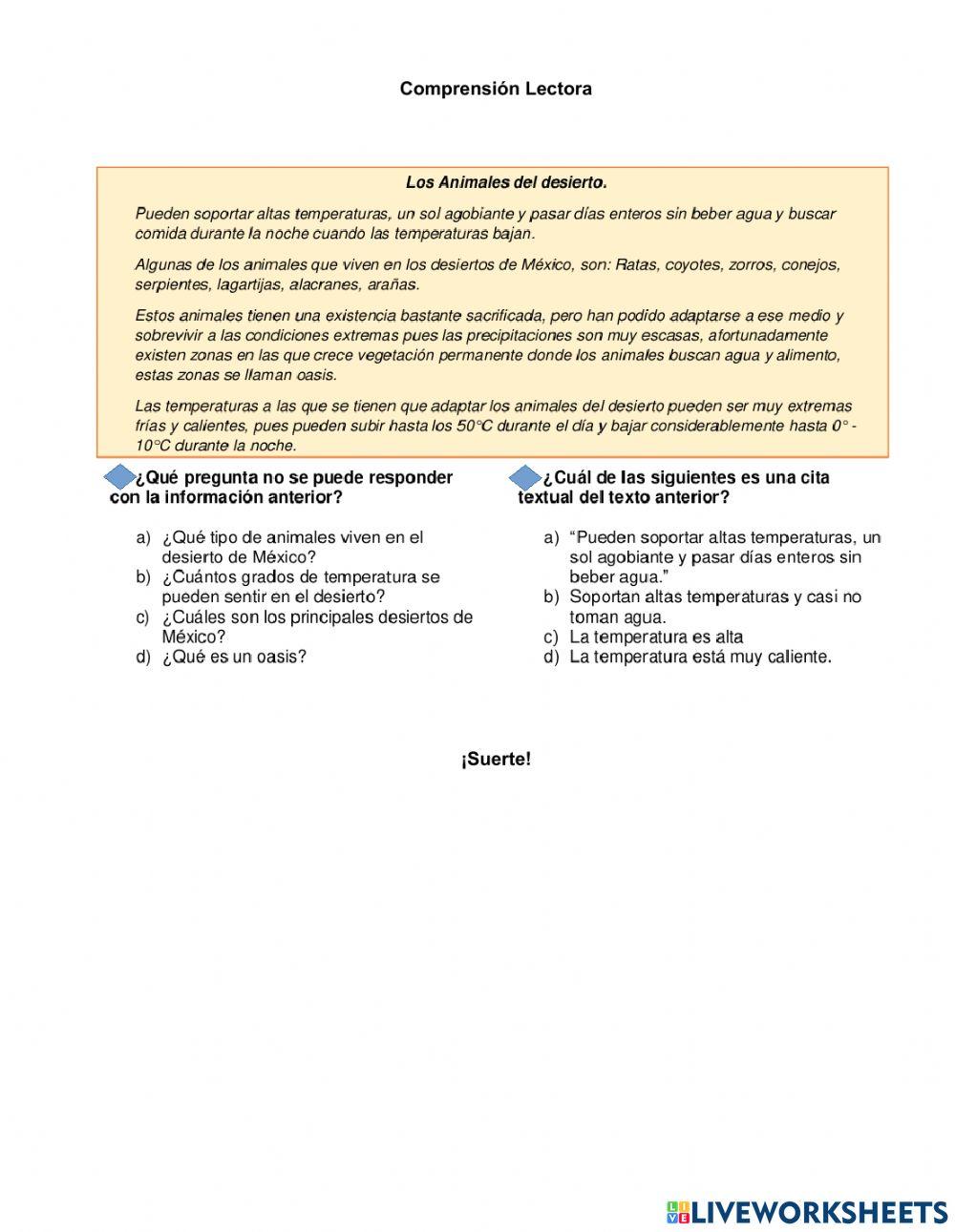 Examen 1er trimestre Español