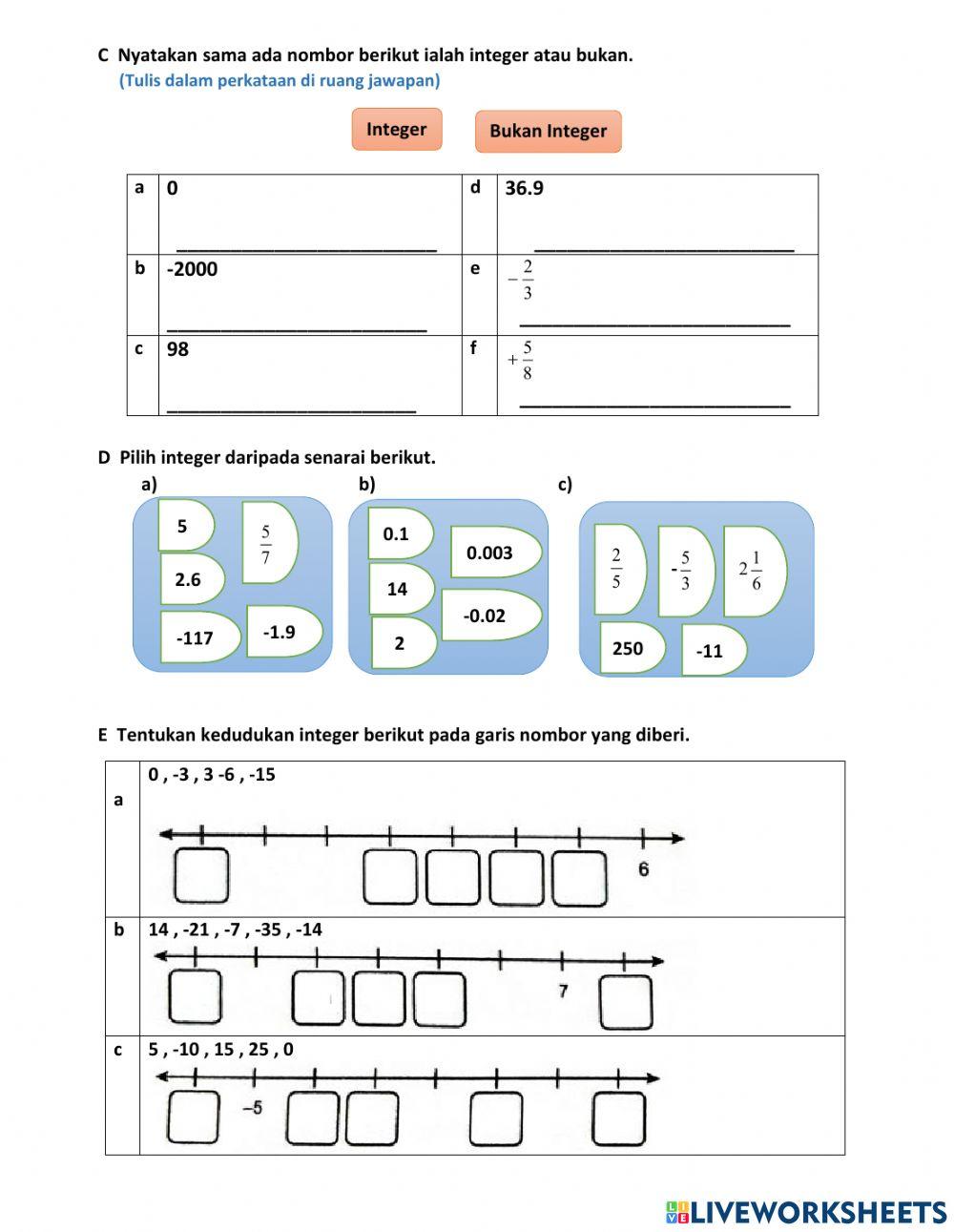 Bab 1 nombor nisbah matematik tingkatan 1 Bab 1 nombor nisbah matematik tingkatan 1