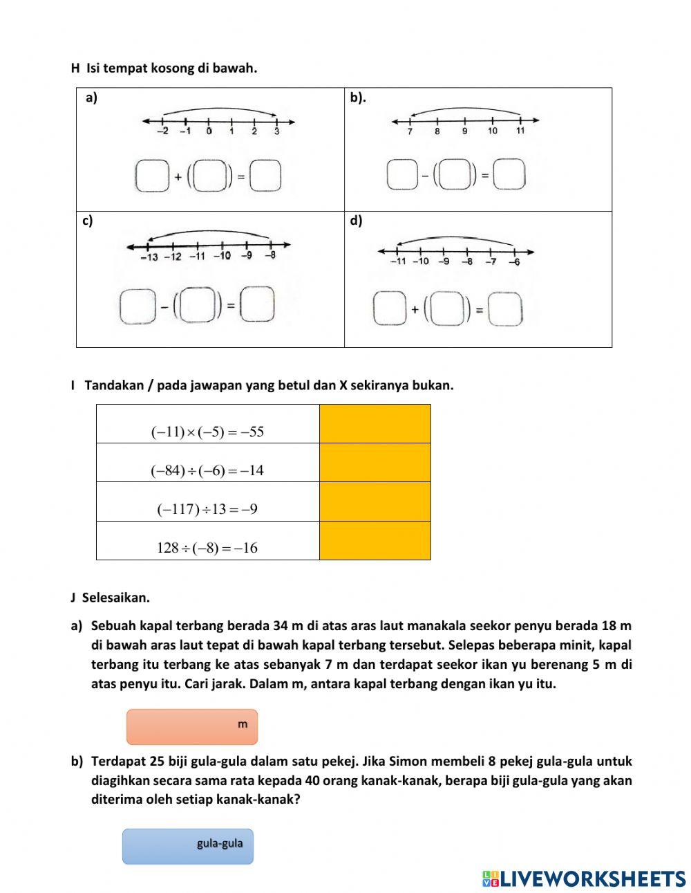 Bab 1 nombor nisbah matematik tingkatan 1 Bab 1 nombor nisbah matematik tingkatan 1