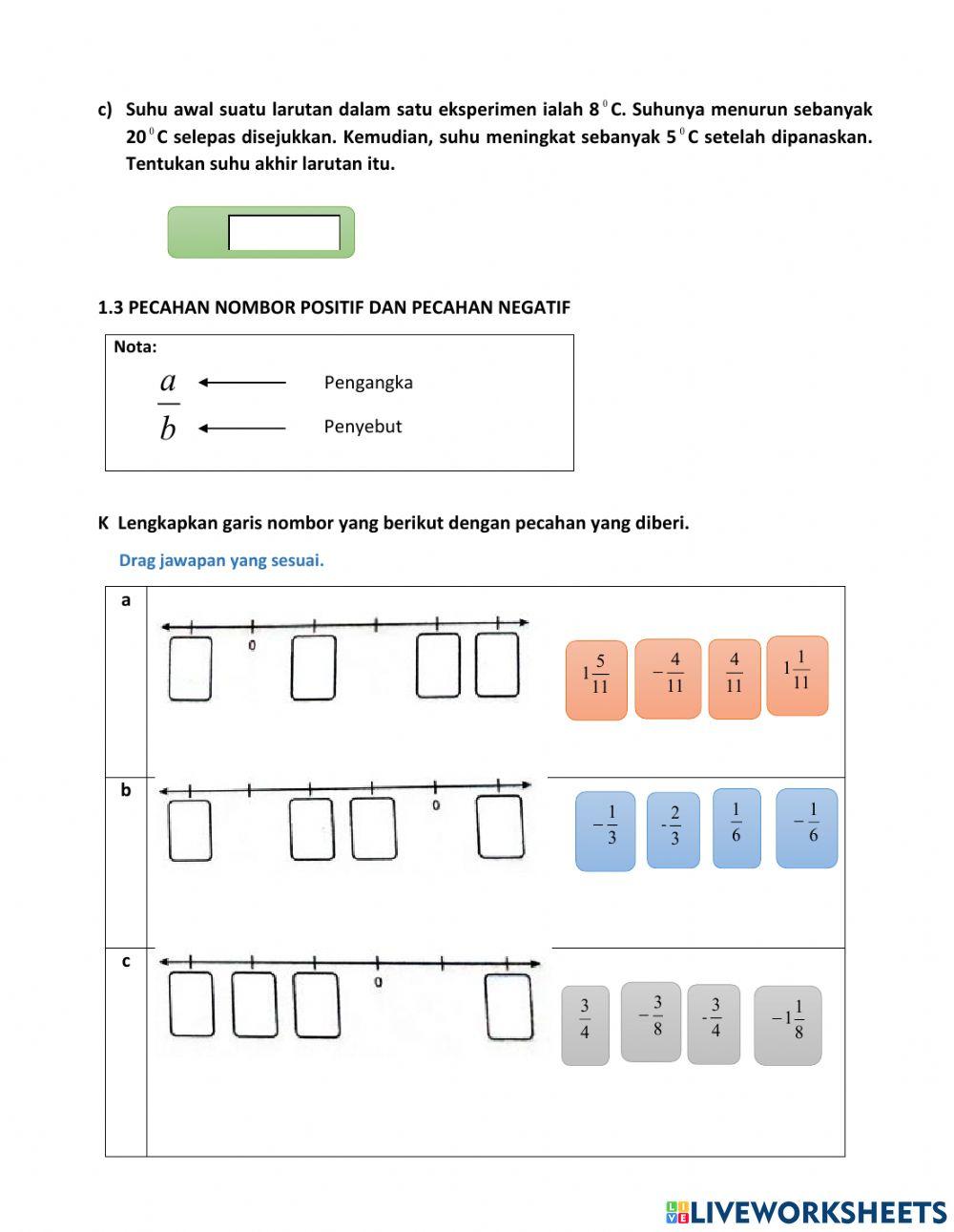 Bab 1 nombor nisbah matematik tingkatan 1